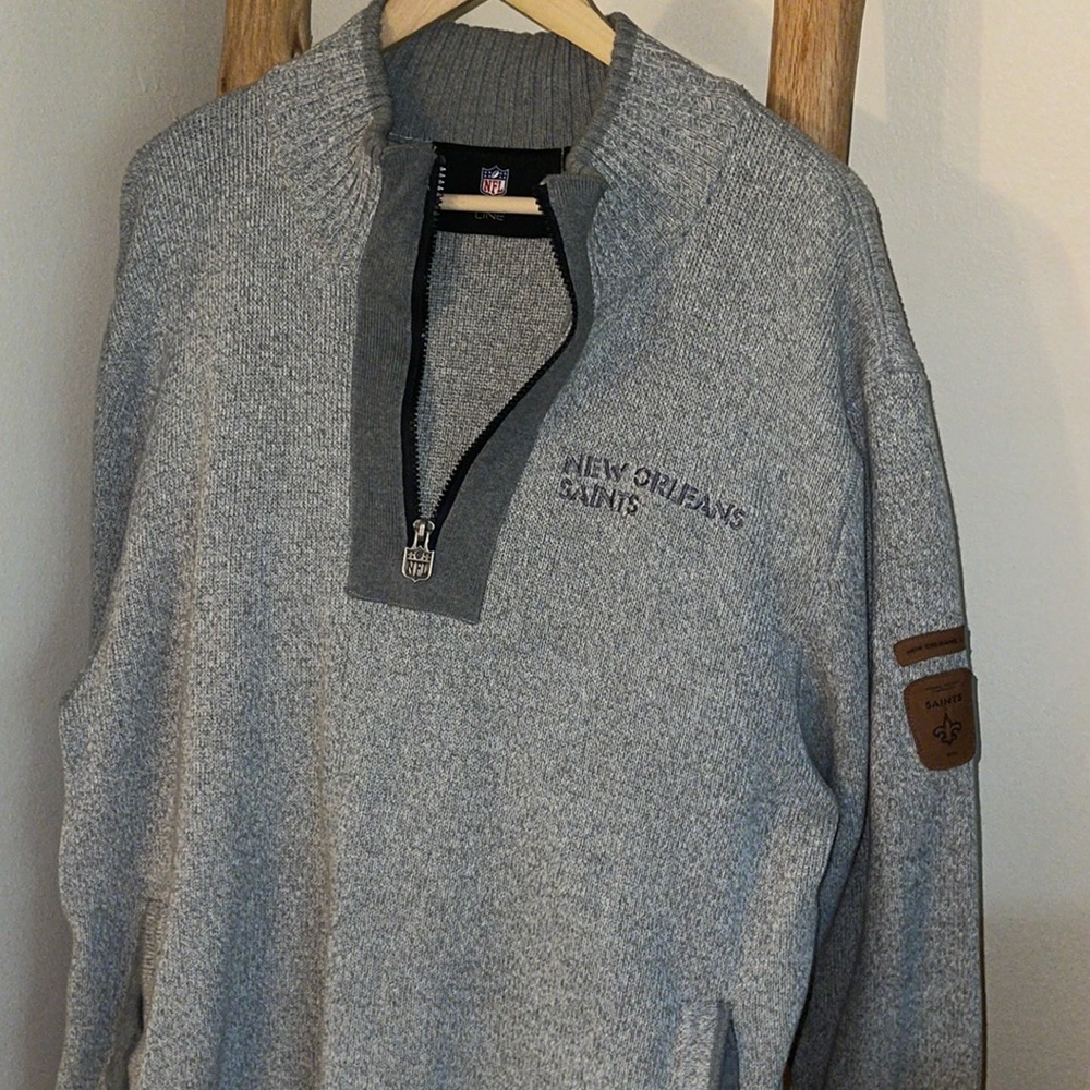 NFL New Orleans Saints Pro Line Sweater with Pockets